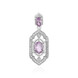 Lavendel-Amethyst-Silberanhänger