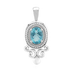 Blue Apatite Silver Pendant (Pallanova)
