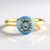 Anello in argento con Topazio Blu Svizzero