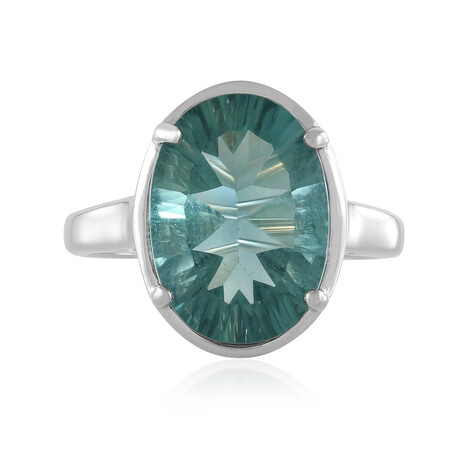 Zilveren ring met een Groene Fluoriet