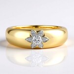 Anello in oro con Diamante SI1 (G) (Annette)