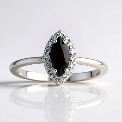 Anello in argento con Opale Mezezo