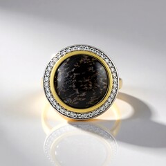 Anello in argento con Opale Leopardo