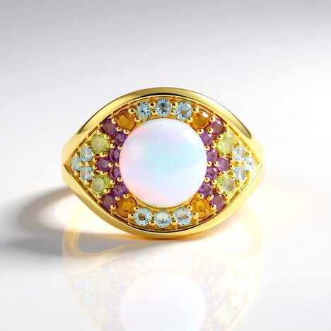Anello in argento con Opale di Welo (de Melo Essence)