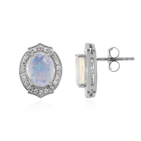 Pendientes en plata con Ópalo de Welo