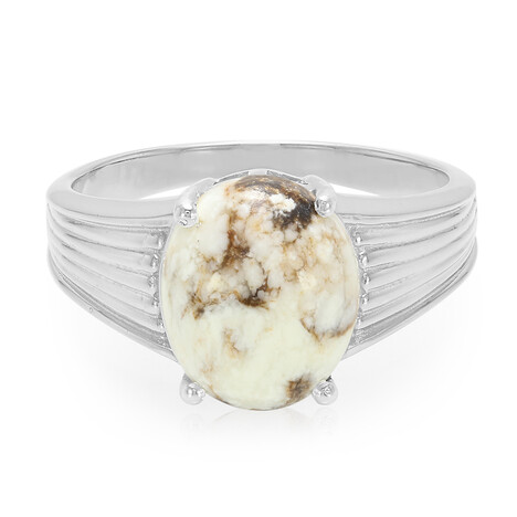 Anello da uomo in argento con Magnesite