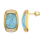 Pendientes en plata con Turquesa (dagen)