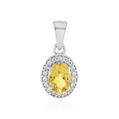 Ciondolo in argento con Berillo Giallo