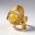 Anello in argento con Ambra Milky Baltica (dagen)