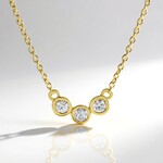 Collana in argento con Diamante I2 (H)