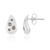 Boucles d'oreilles en argent et Diamant chocolat I2