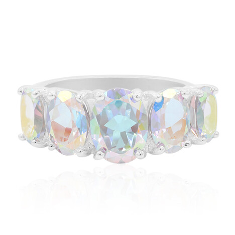 Anello in argento con Topazio Moonlight