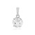 Pendentif en argent et Quartz blanc