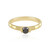Bague en argent et Diamant noir