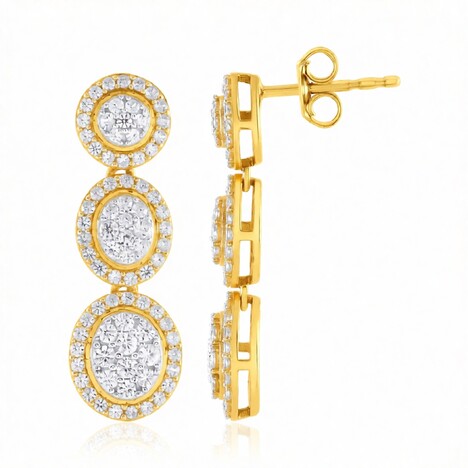 Orecchini in argento con Zircone (de Melo Essence)