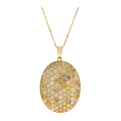 SI2 Fancy-Brillant-Goldhalskette (CIRARI)