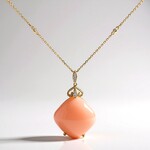 Collana in oro con Opale Rosa (CIRARI)
