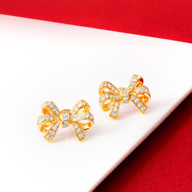 Pendientes en plata con Topacio blanco (M de Luca)