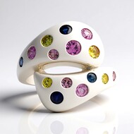 Tulear Pink Sapphire Silver Ring (de Melo Essence)