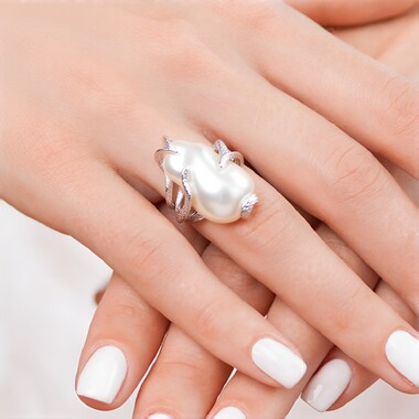 Freshwater pearl Silver Ring (TPC)