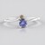 Anello in argento con Tanzanite