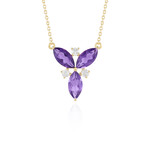 Collana in argento con Ametista Zambiana (de Melo Essence)