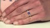 Zilveren ring met een tanzaniet