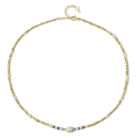 Collier en argent et Diamant jaune (Riya)