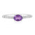 Anello in argento con Ametista del Marocco