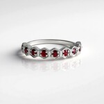 Anello in argento con Rubino Tanzania
