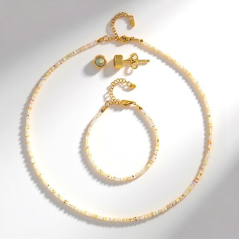 Parure in argento con Opale di Welo