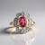 Bague en or et Tourmaline rose du Brésil