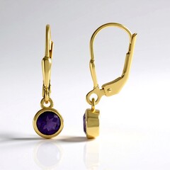 Orecchini in argento con Ametista Zambiana