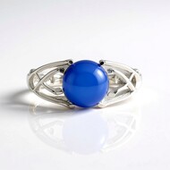 Anello in argento con Onice Blu (de Melo)