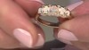 Anillo en oro con Ópalo de Coober Pedy