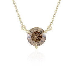 Gouden halsketting met een I2 Champagne Diamant (de Melo Gold)