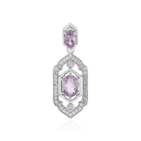 Ciondolo in argento con Ametista Rose de France
