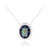 Mystic Blue Quartz Silver Necklace (MONOSONO COLLECTION)