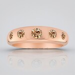 Bague en or et Diamant rose de France SI1 d'Argyle  (Annette)