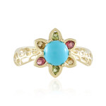 Anello in oro con Turchese Sleeping Beauty (Ornaments by de Melo)