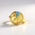 Anello in argento con Ambra Baltica Limone (dagen)
