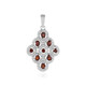 Mozambique Garnet Silver Pendant