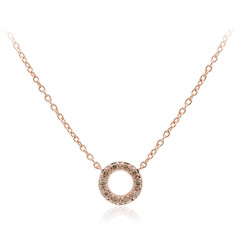 VS1 Argyle-Rose de France-Brillant-Silbercollier