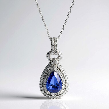 14K AAA Tanzanite Gold Necklace (CIRARI)