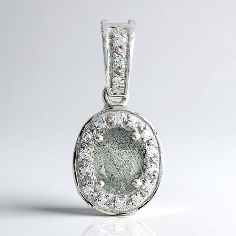 Ciondolo in argento con Labradorite