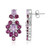 Orecchini in argento con Ametista Rose de France
