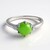 Anello in argento con Crisoprasio Imperiale