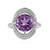 Bague en argent et Améthyste Rose de France