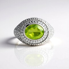 Anello in argento con Peridoto (de Melo Essence)