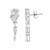 Pendientes en plata con Zircón (de Melo)